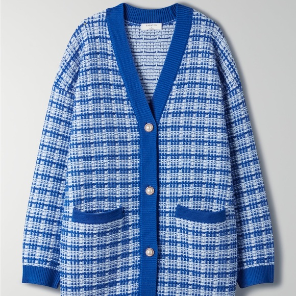 Aritzia Sweaters - Babaton Lacer Cardigan Blue (Rare)